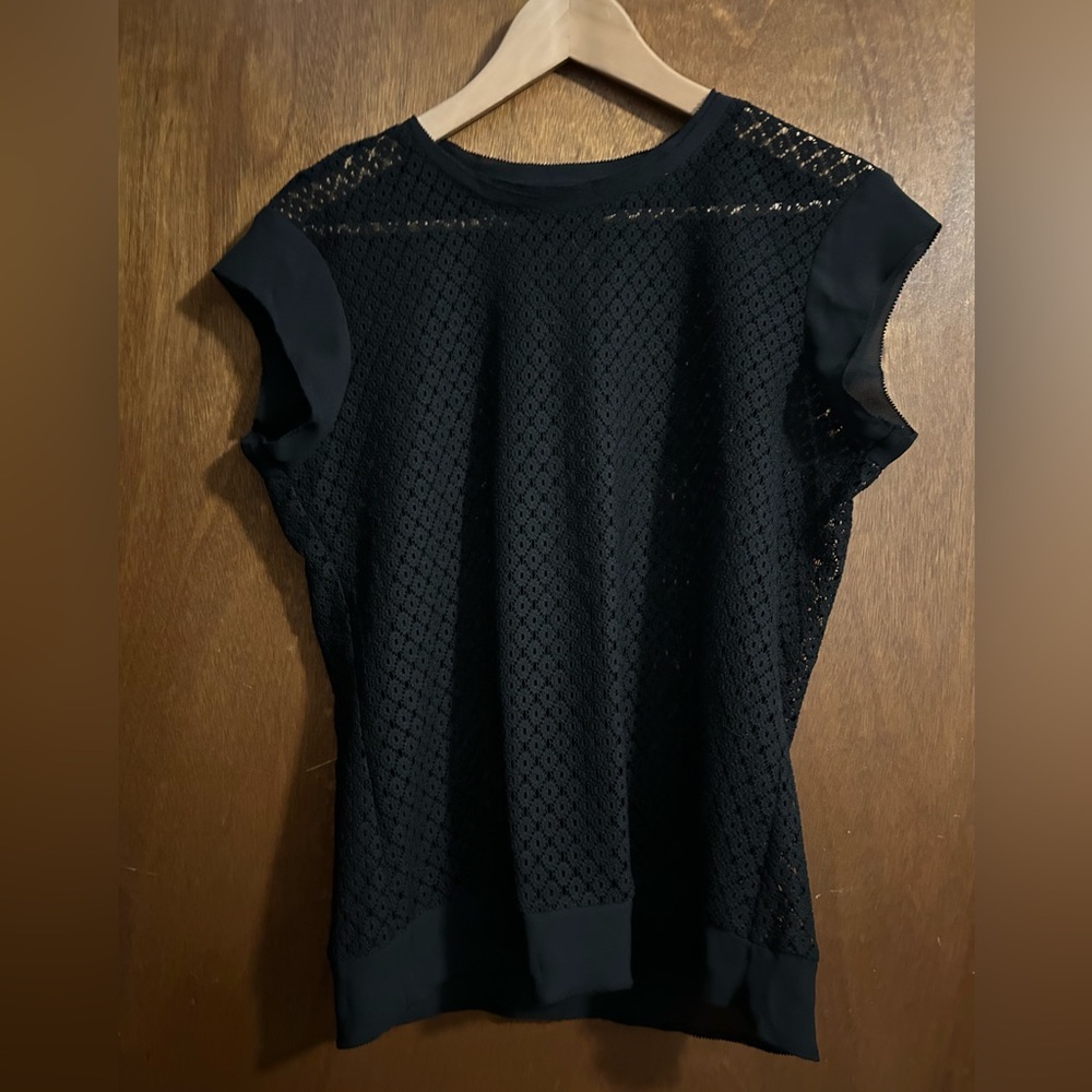 Black lacy top